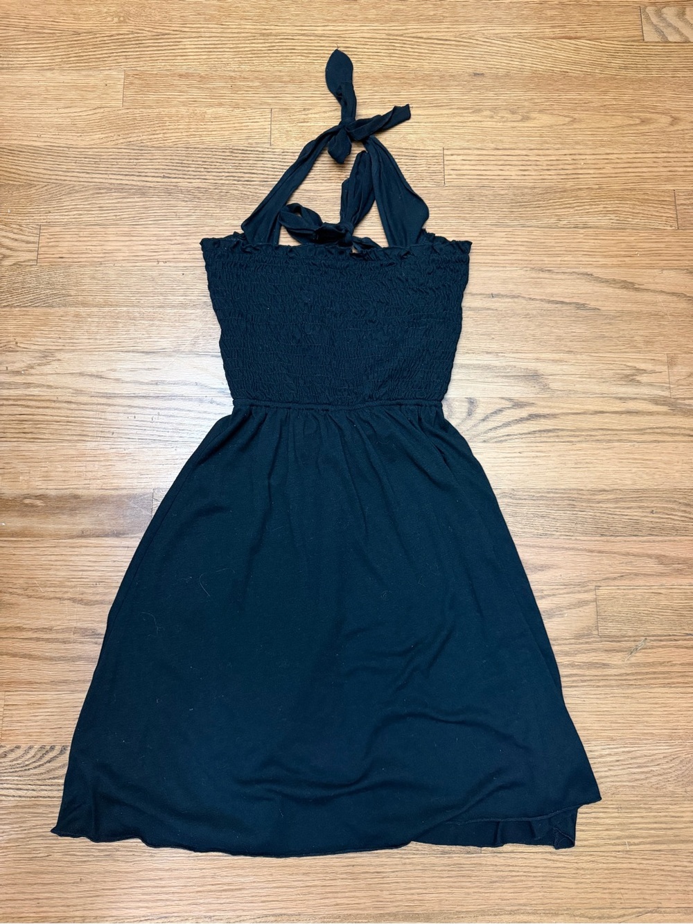 Mossimo Supply Co Women’s Small Black Halter Smocked Sundress